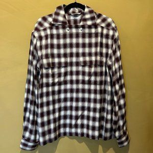 BODE BROWN & WHITE SHADOW PLAID WRENN SHIRT